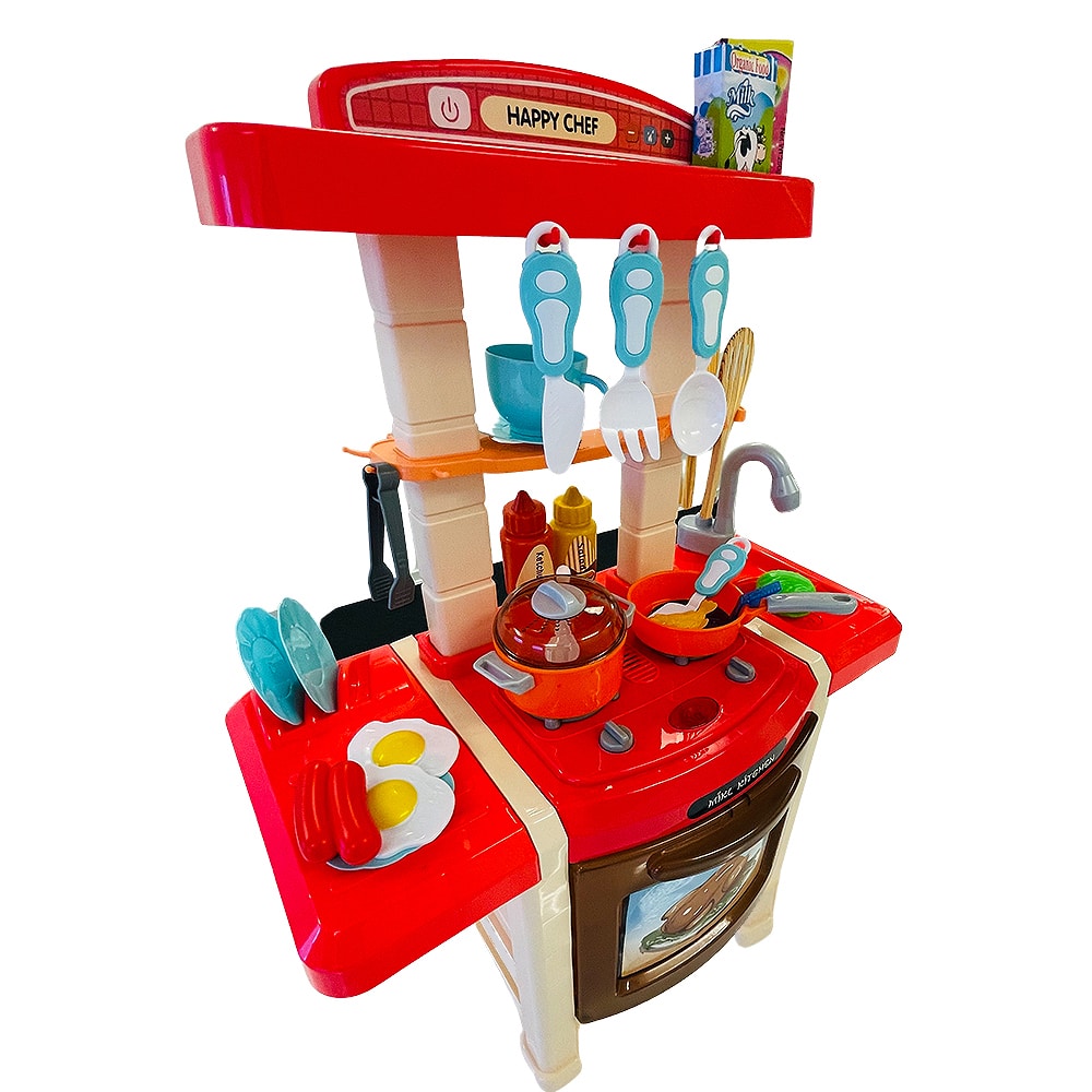 Spielküche mit Wasser und Dampf – 33-teiliges Set