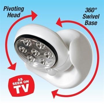 LED-Sensorlampe weiß (rund) mit Bewegungssensor