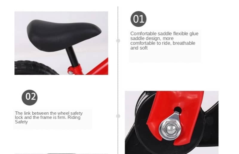 Laufrad 12" pannensicher &amp; rutschfester Griff