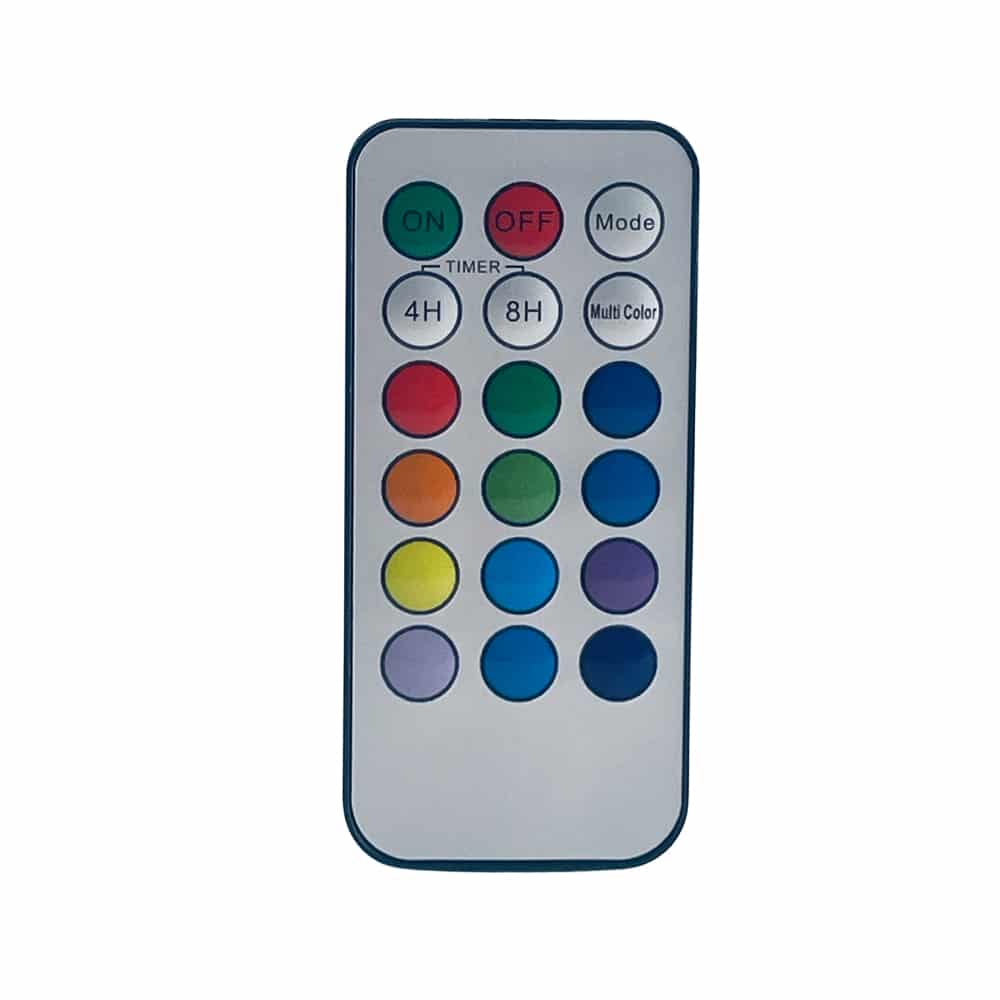 LED-Kerzen - 3 Stück - mit Fernsteuerung - 12 verschiedene Farben