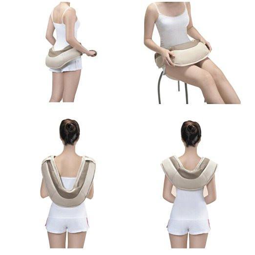 Massage &amp; Heizkissen für Nacken/Schulter &amp; Rücken (Shiatsu) mit vielen Funktionen
