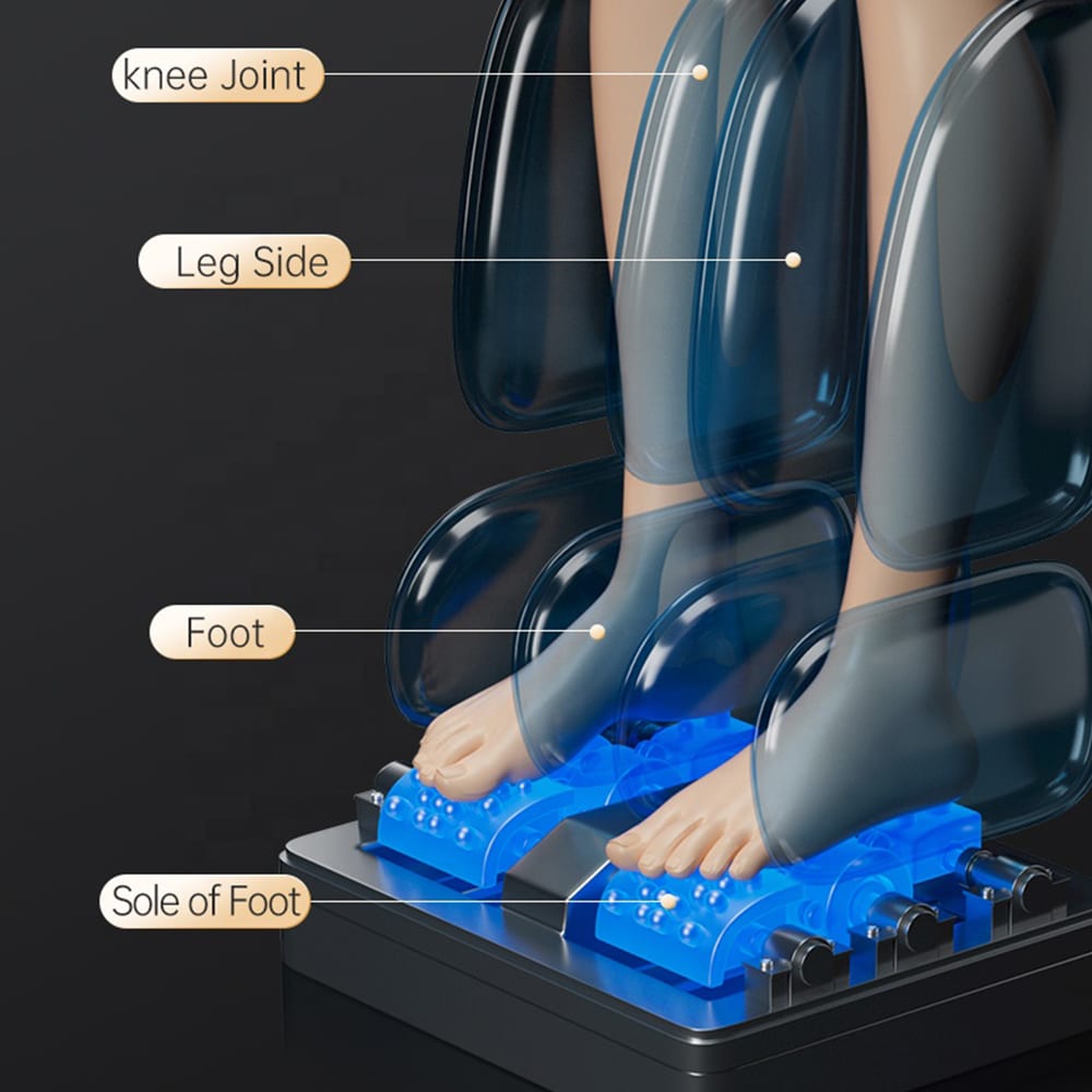 Massagesessel 4D Luxus Pro+ mit SL-Technologie, Ionen-Generator, Wärmetherapie, Herzfrequenzscanner, Sprachsteuerung & Touchscreen