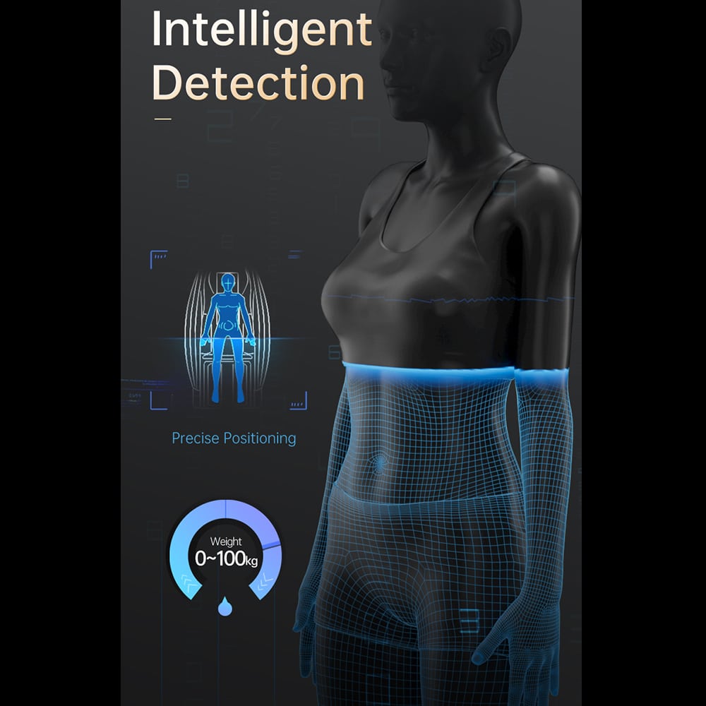 Massagesessel 4D Luxus Pro+ mit SL-Technologie, Ionen-Generator, Wärmetherapie, Herzfrequenzscanner, Sprachsteuerung & Touchscreen