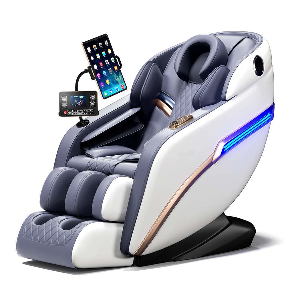 Massagesessel 4D Pro+ Weiß mit Wärmetherapie und Sprachsteuerung