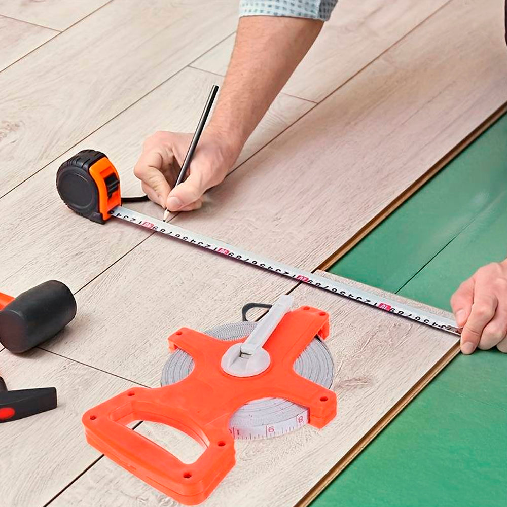 Maßband auf Gabel 50 Meter - Präzision und Haltbarkeit für Professionelle Anwendungen