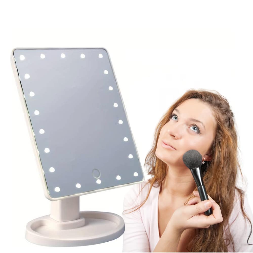 Schminkspiegel mit LED-Licht und Touch-Screen