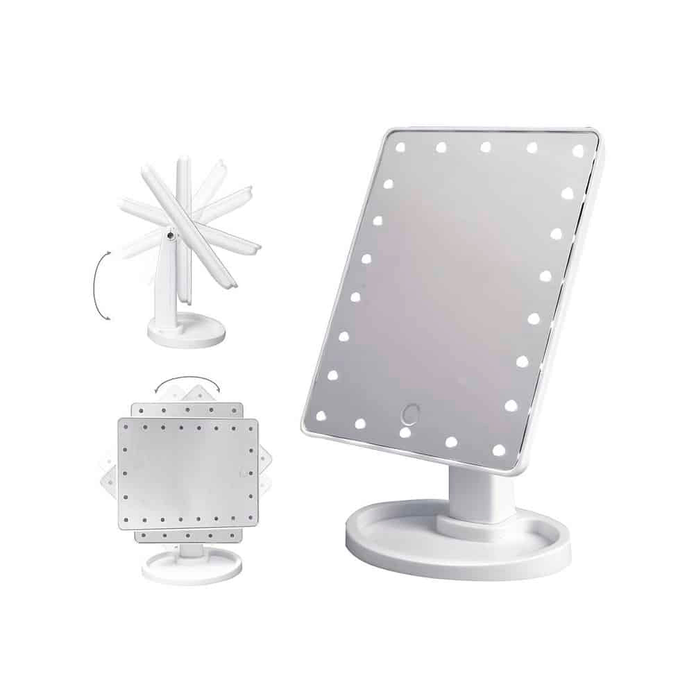 Schminkspiegel mit LED-Licht und Touch-Screen
