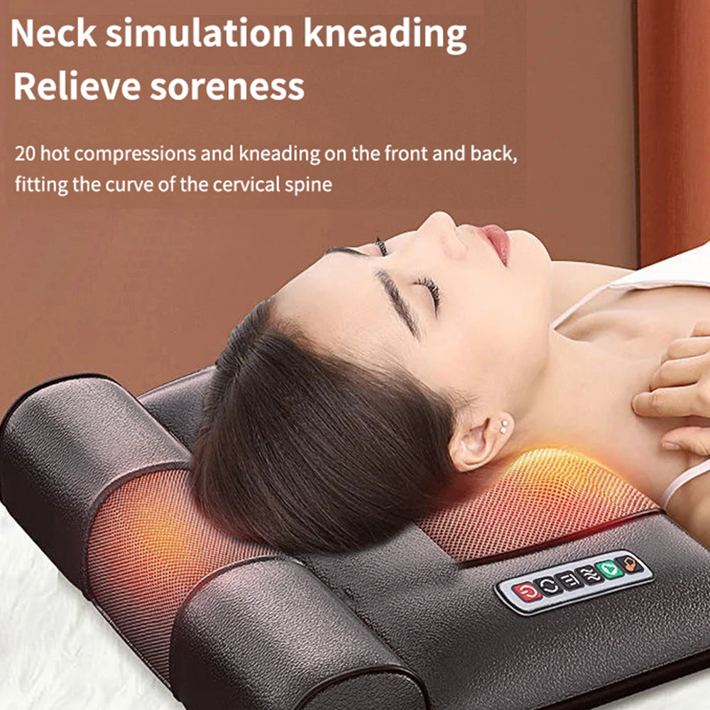 Elektrische Massagematte (schwarz) mit 10 Zonen – Totale Entspannung von Nacken bis Füße