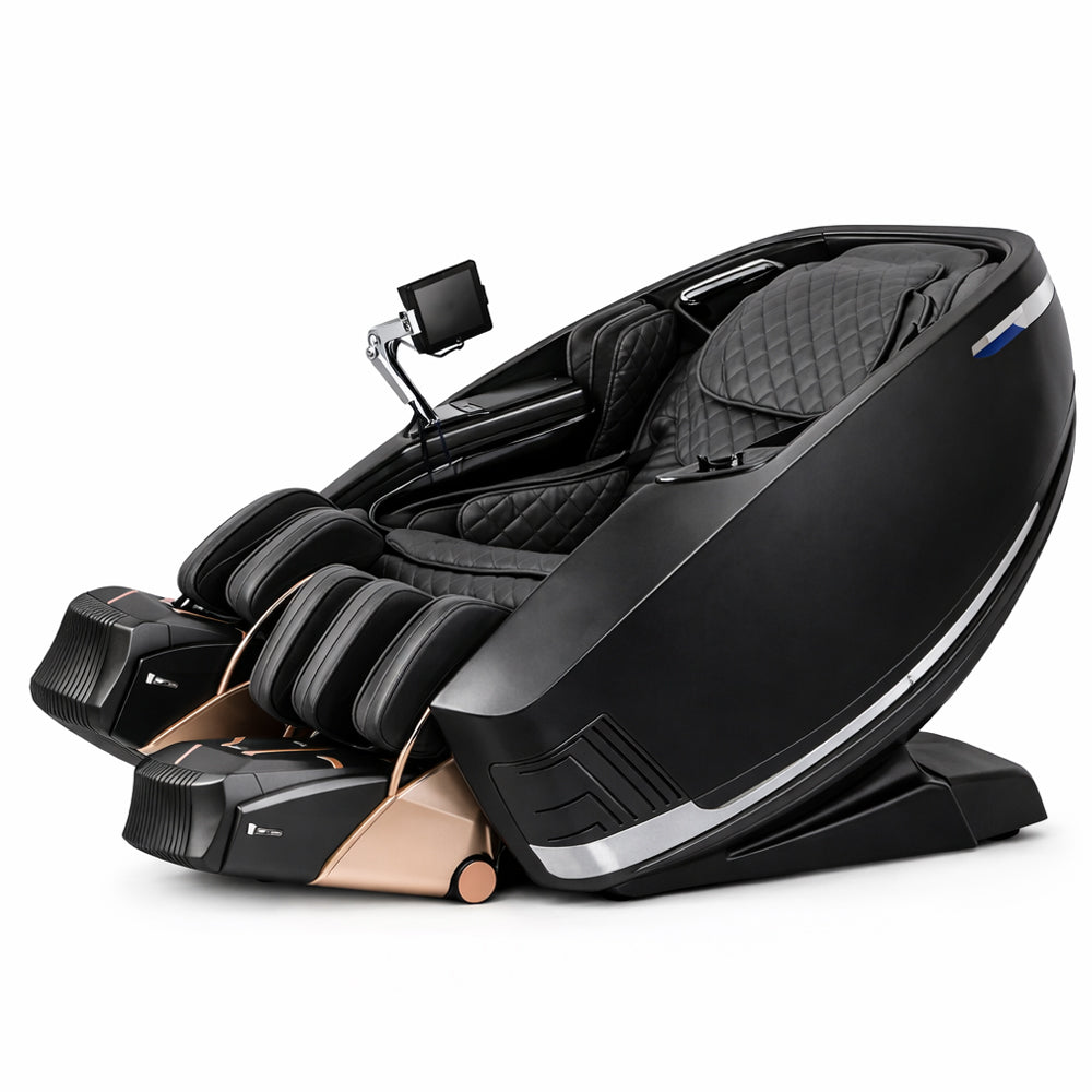 Massagesessel mit 4D-Körperscanning, Dual Zone Stretching, 32 Airbags, Wärme für Beine/Lendenbereich und Zero Gravity