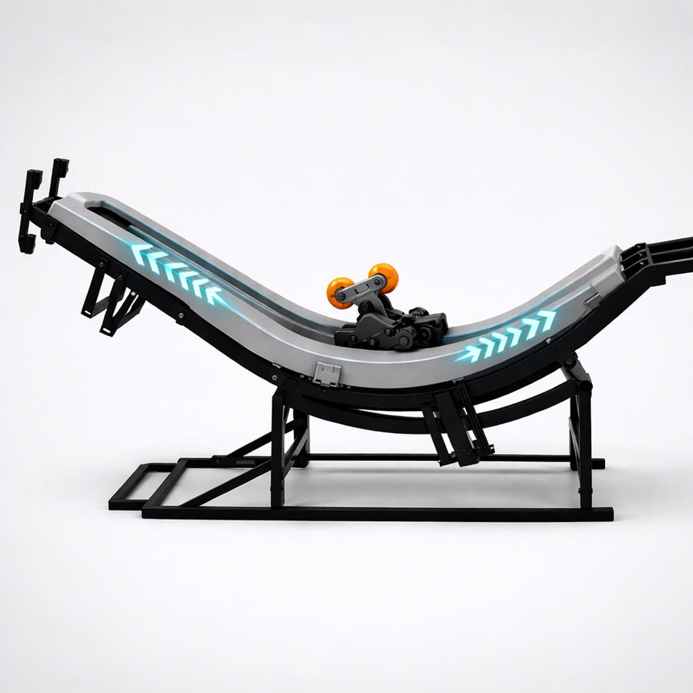 Massagesessel mit 4D-Körperscanning, Dual Zone Stretching, 32 Airbags, Wärme für Beine/Lendenbereich und Zero Gravity