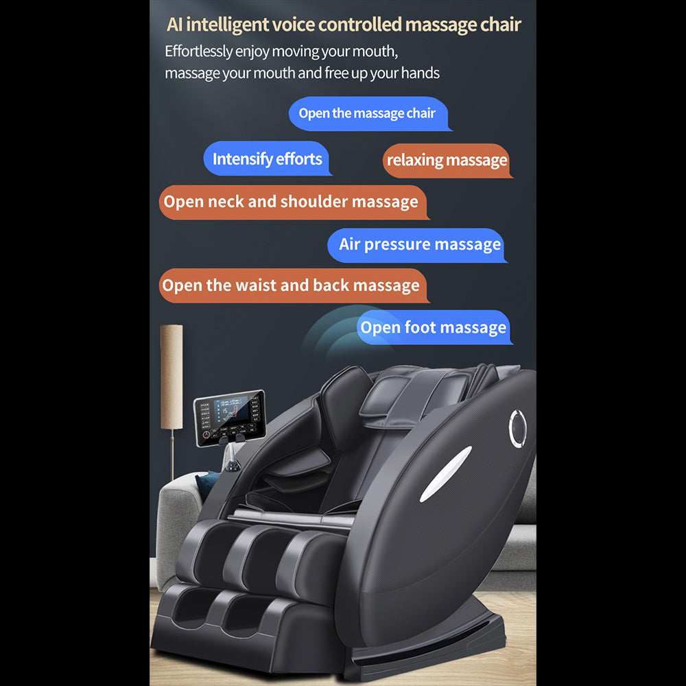 Massagesessel A5 – Wärmetherapie, AI-Steuerung, Zero Gravity und Touchscreen