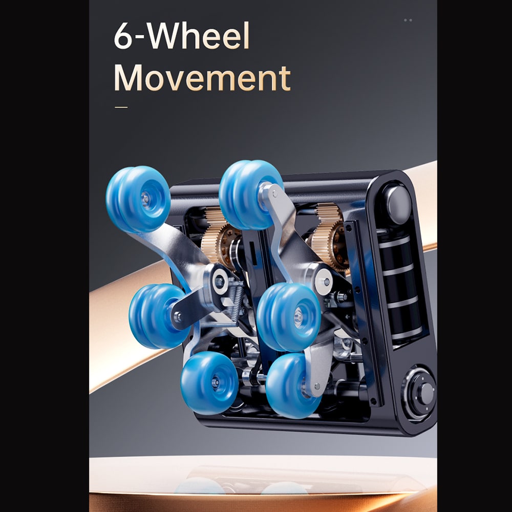 Massagesessel 4D Luxus Pro+ mit SL-Technologie, Ionen-Generator, Wärmetherapie, Herzfrequenzscanner, Sprachsteuerung & Touchscreen