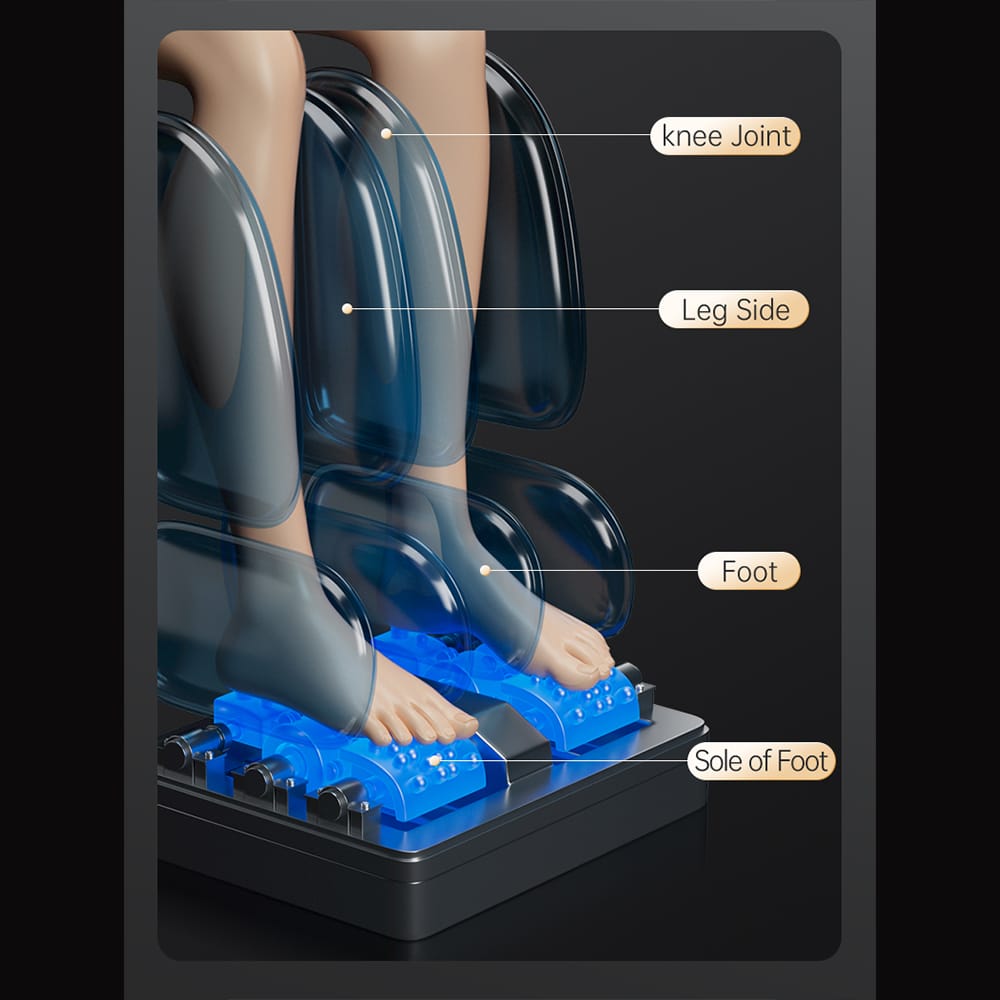 Massagesessel 4D Luxus Pro+ mit SL-Technologie, Ionen-Generator, Wärmetherapie, Herzfrequenzscanner, Sprachsteuerung & Touchscreen