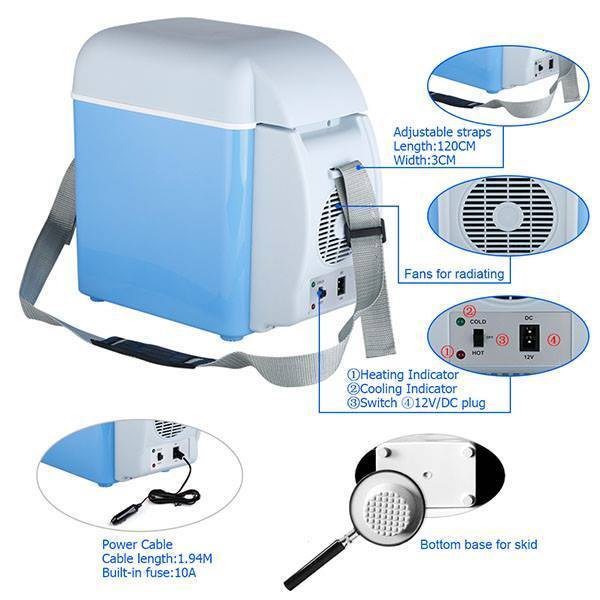 Mini Kühlbox / Heizbox für Auto / Wohnwagen etc.