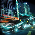 Ferngesteuertes Stunt-Auto mit 16 LED-Lichtern von Sharper Image