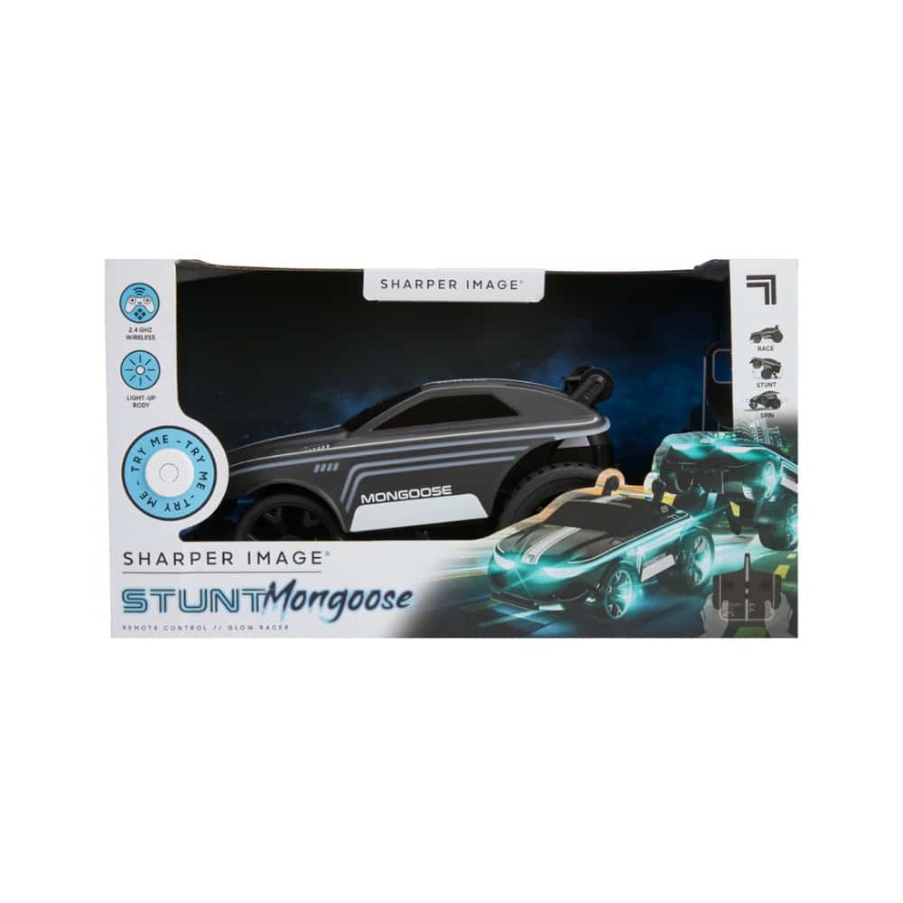 Ferngesteuertes Stunt-Auto mit 16 LED-Lichtern von Sharper Image