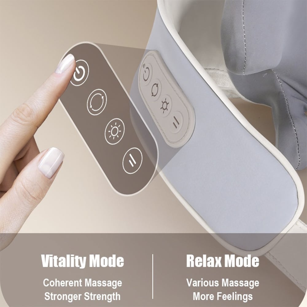 Nackenmassage mit Shiatsu-Massage und Wärme