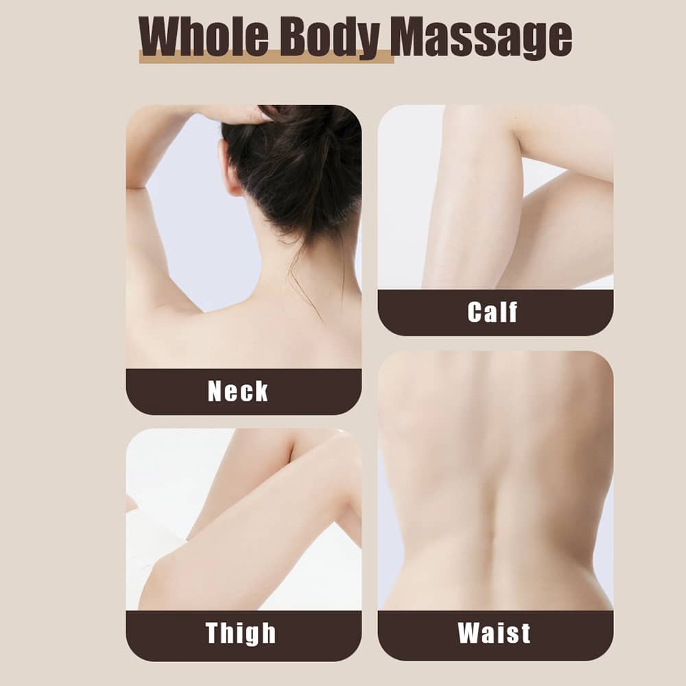 Nackenmassage mit Shiatsu-Massage und Wärme