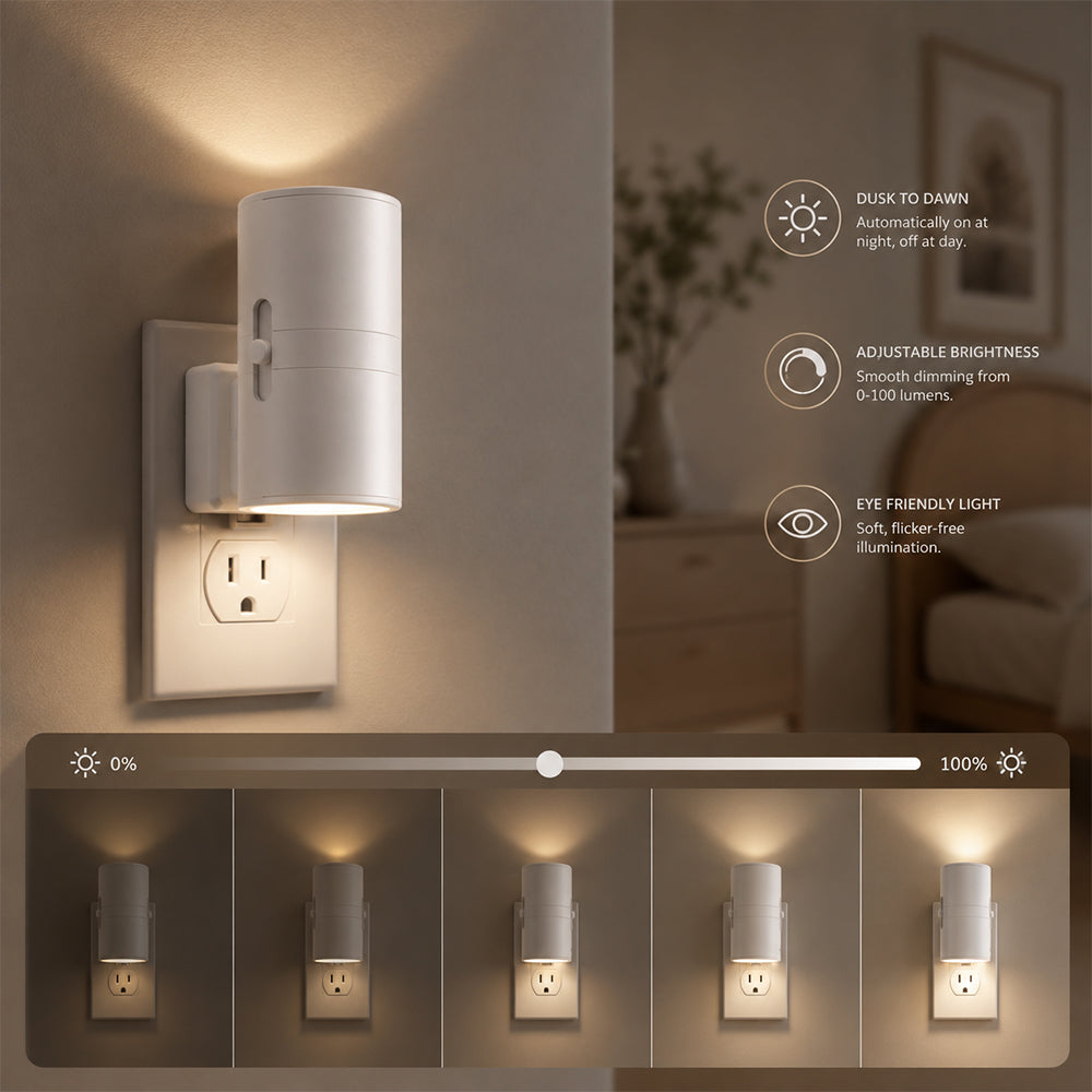 LED-Nachtlampe mit Sensor und einstellbarer Helligkeit