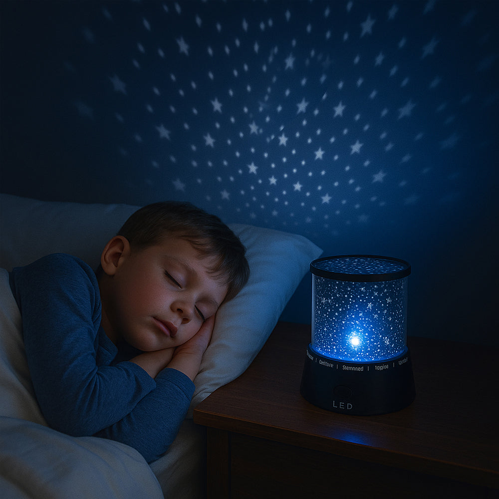 LED-Nachtlicht mit Sternenhimmel