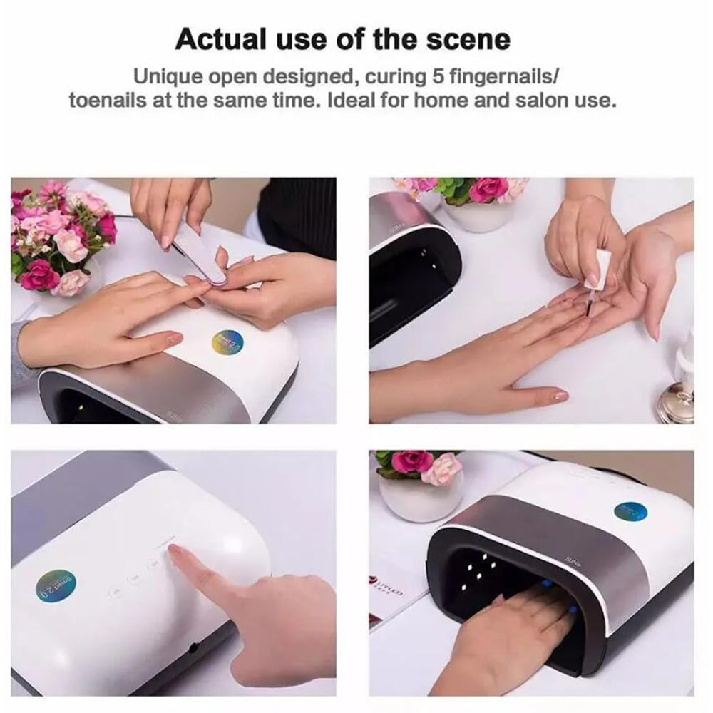 UV-Nagellampe mit 36 leistungsstarken LEDs