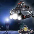 Professionelle LED-Stirnlampe (5000 Lumen) - Multifunktional und Wiederaufladbar