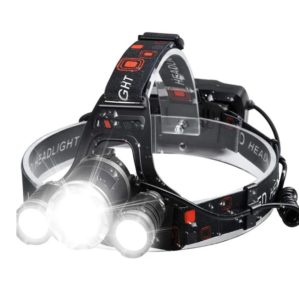 Professionelle LED-Stirnlampe (5000 Lumen) - Multifunktional und Wiederaufladbar