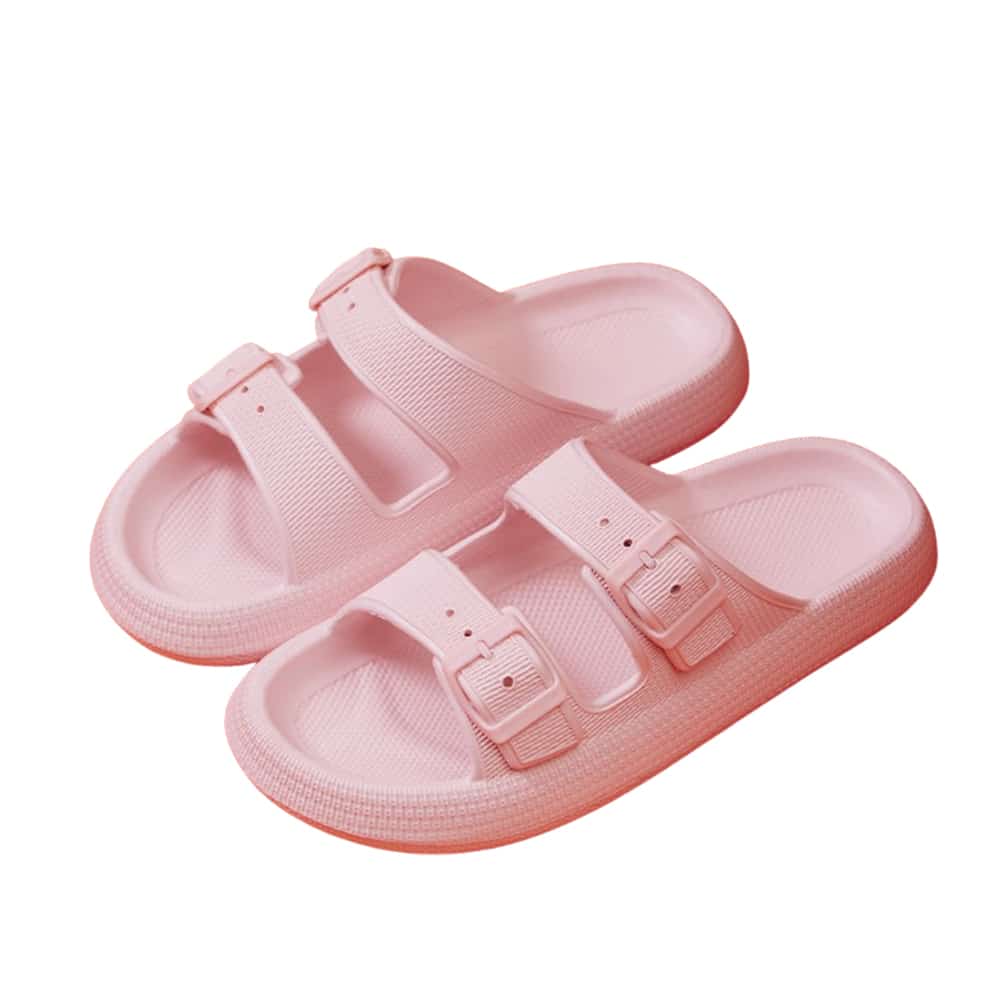 Stilvolle & bequeme Hausschuhe mit Schnalle für Damen/Herren - weitere Farben -