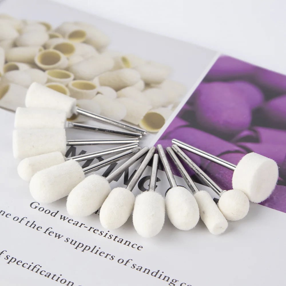 Nagelbohrer-Set - 12 Teile - für Polieren und Formen