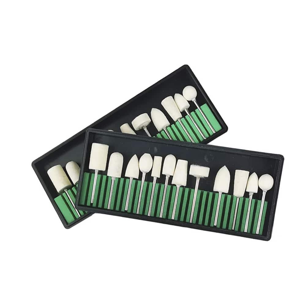 Nagelbohrer-Set - 12 Teile - für Polieren und Formen