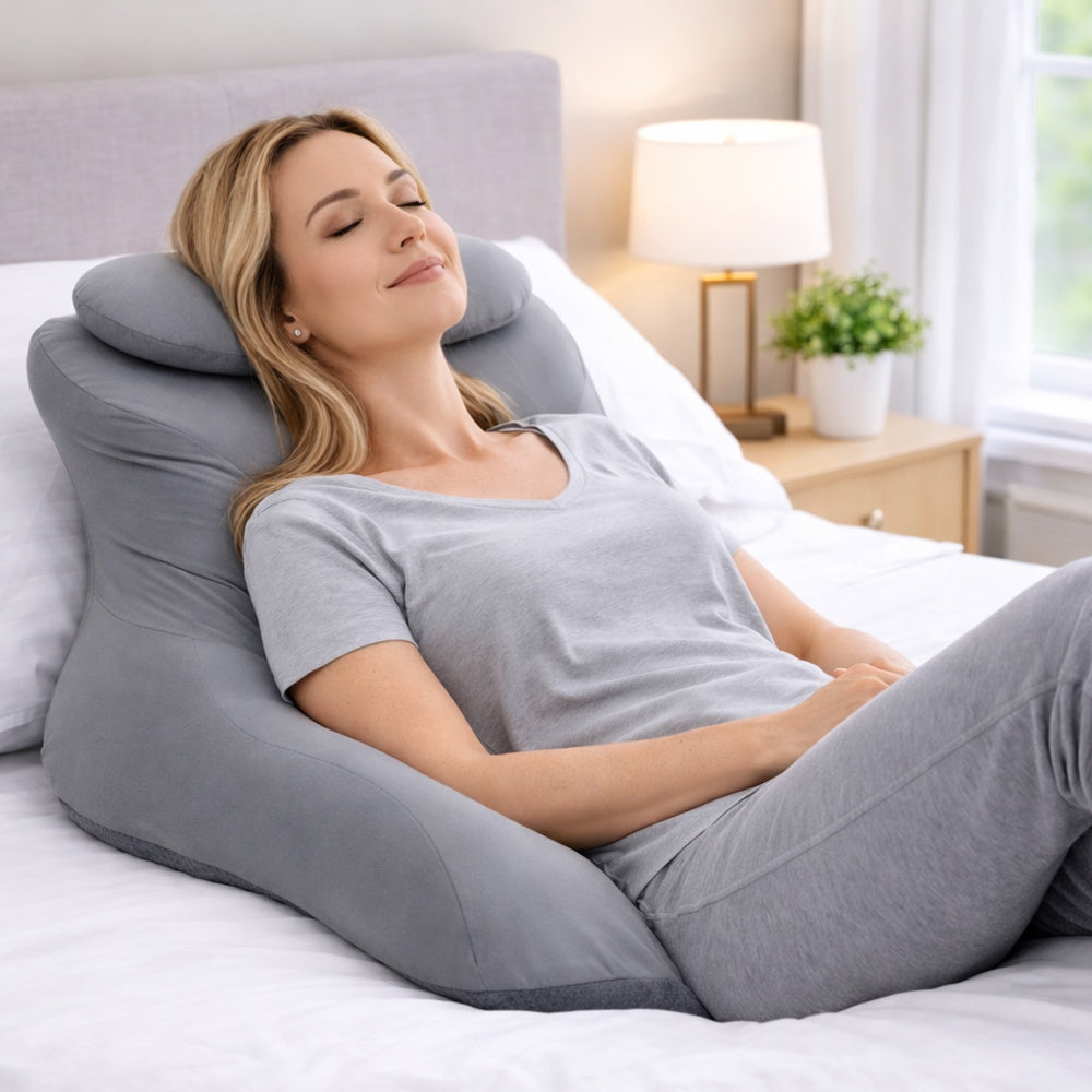Ergonomisches Keilkissen aus Memory-Schaum mit abnehmbarem Nackenkissen