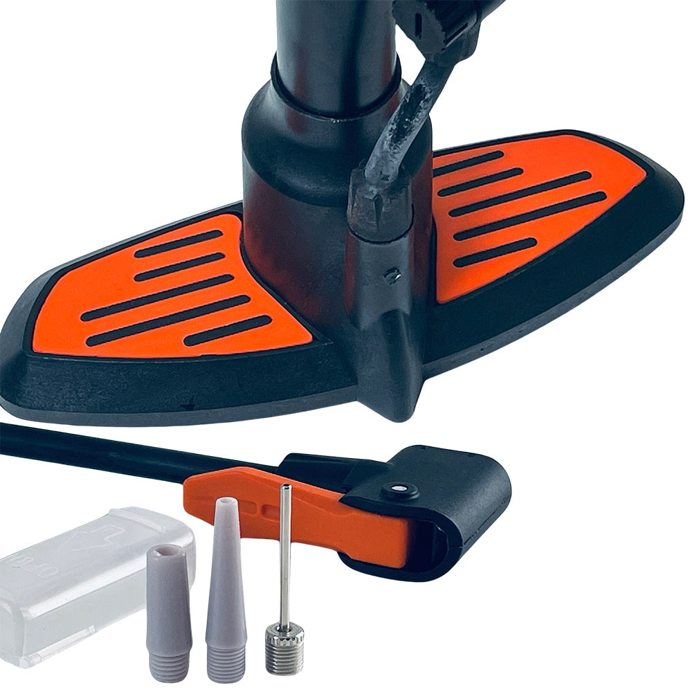 Fahrradpumpe Deluxe: 11 bar/160 PSI mit Integriertem Manometer