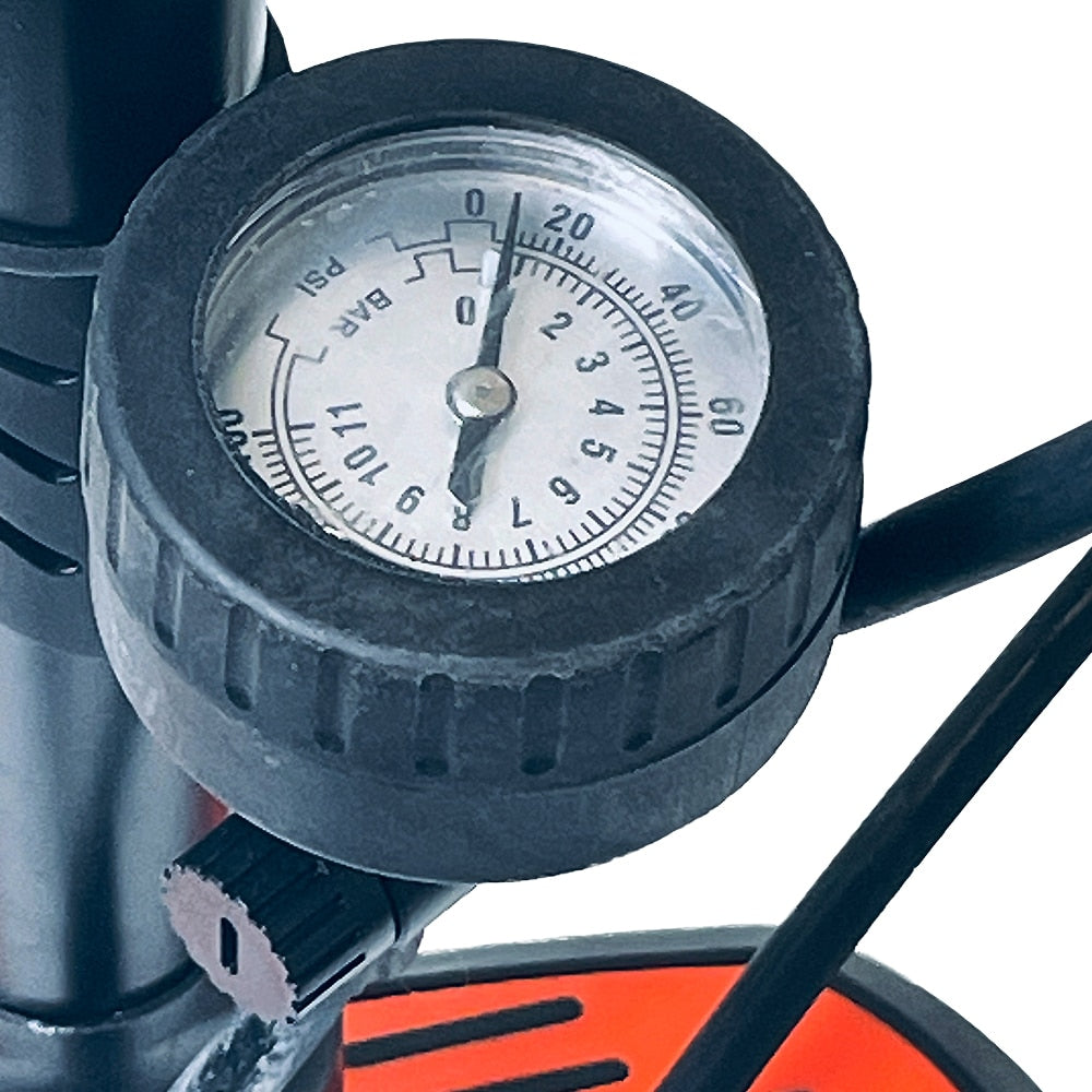 Fahrradpumpe Deluxe: 11 bar/160 PSI mit Integriertem Manometer