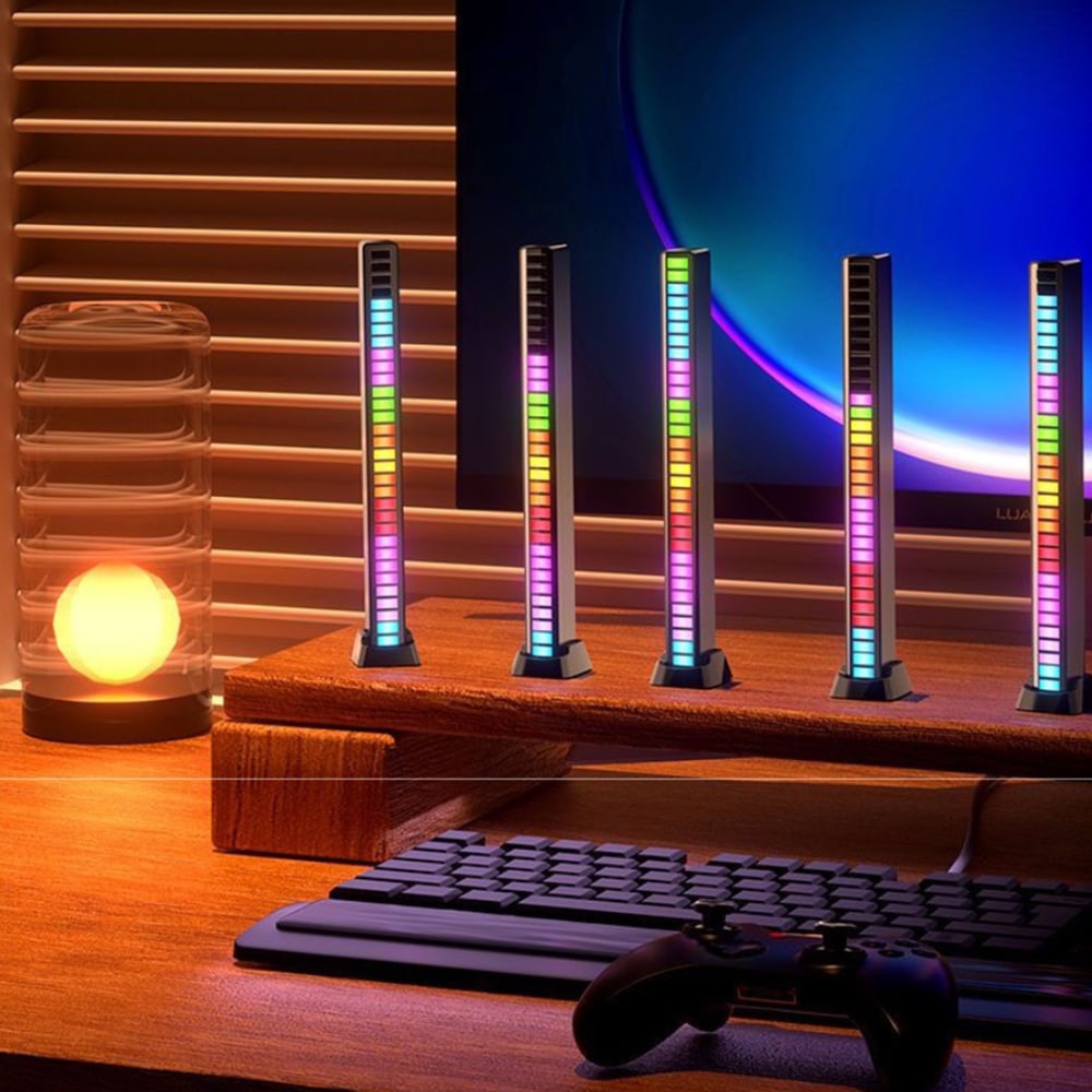 Soundgesteuerte Gaming-RGB-Lichtleiste (16 LEDs)