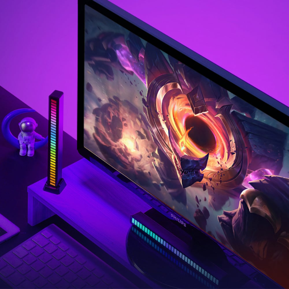 Soundgesteuerte Gaming-RGB-Lichtleiste (16 LEDs)