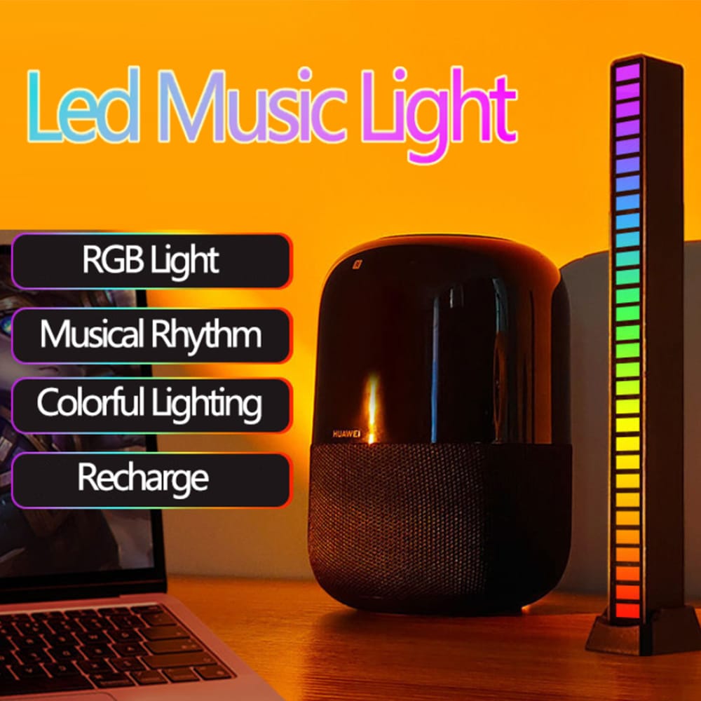 Soundgesteuerte Gaming-RGB-Lichtleiste (16 LEDs)