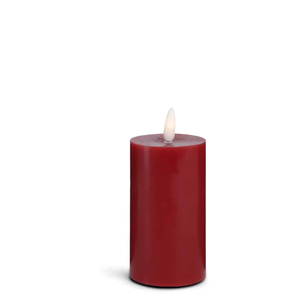 LED Kerze (1 Stück) mit realistischer 3D Flamme 5 x 12,5 cm