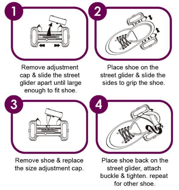 Rolle für Schuhe mit Blitzeffekt (LED-Licht)