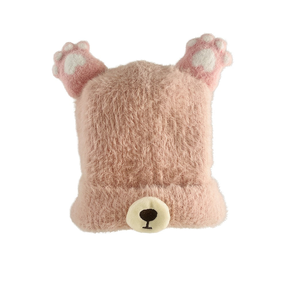 Gemütliche Plüschstrickmützen