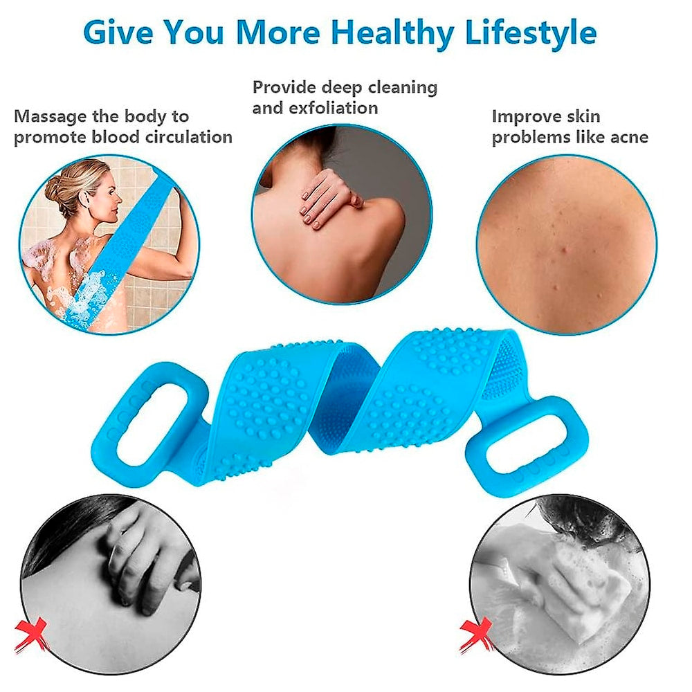 Rückenschrubber / Badebürste - Doppelseitiges Silikon