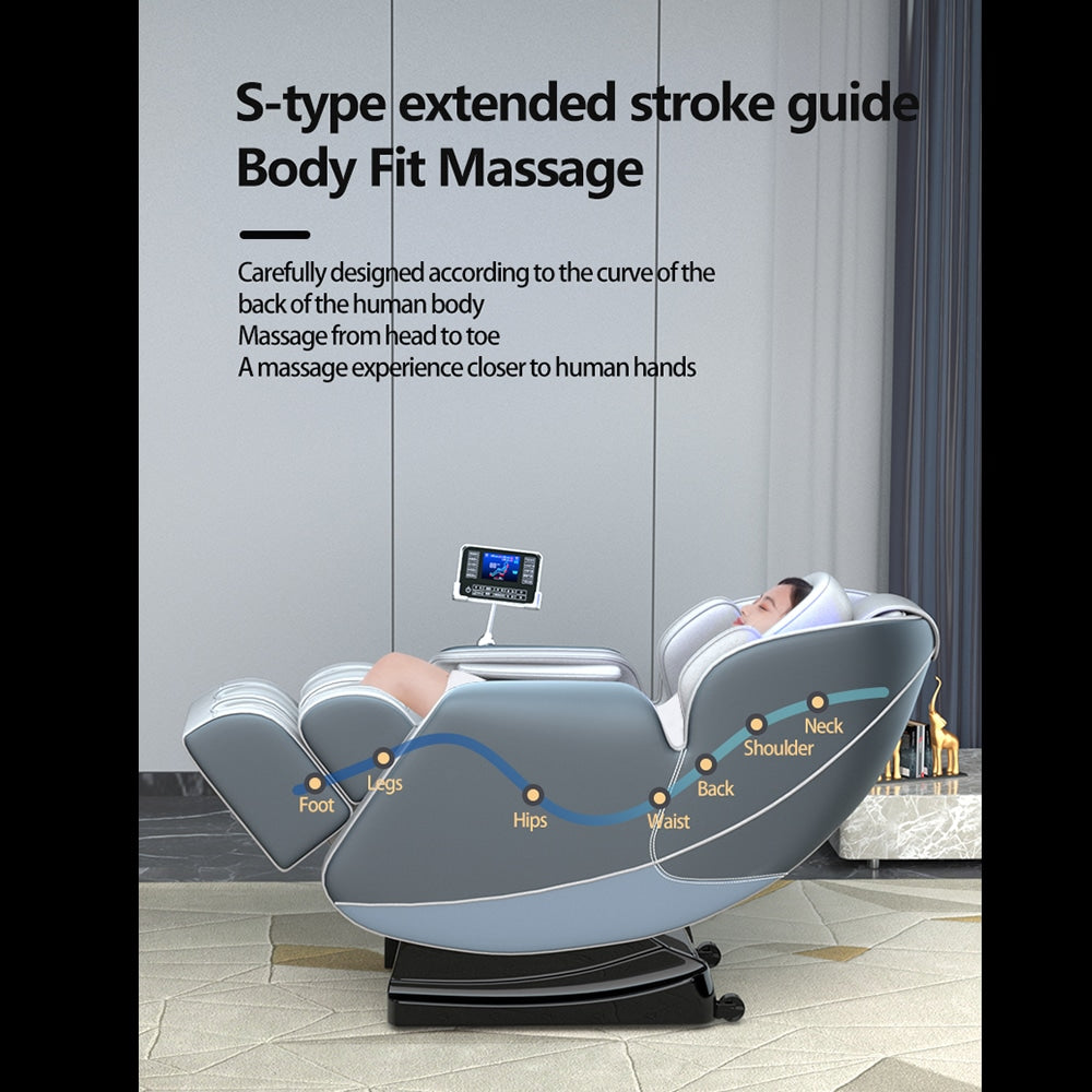 Massagesessel 8D mit Zero Gravity und Wärmetherapie