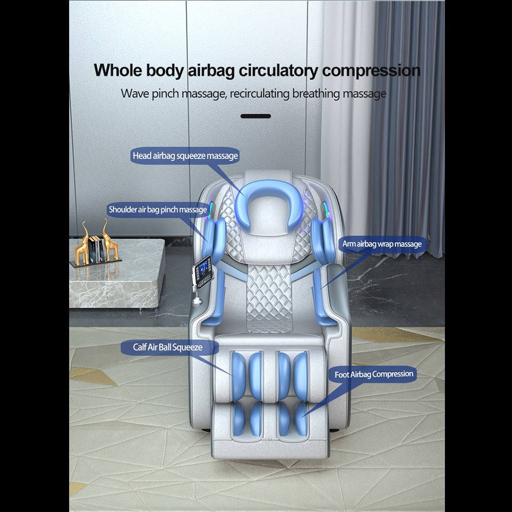 Massagesessel 8D mit Zero Gravity und Wärmetherapie