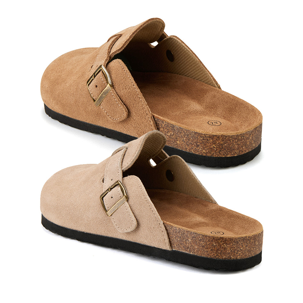 Komfort und Stil in einem – Klassische Korksandalen mit geschlossener Spitze