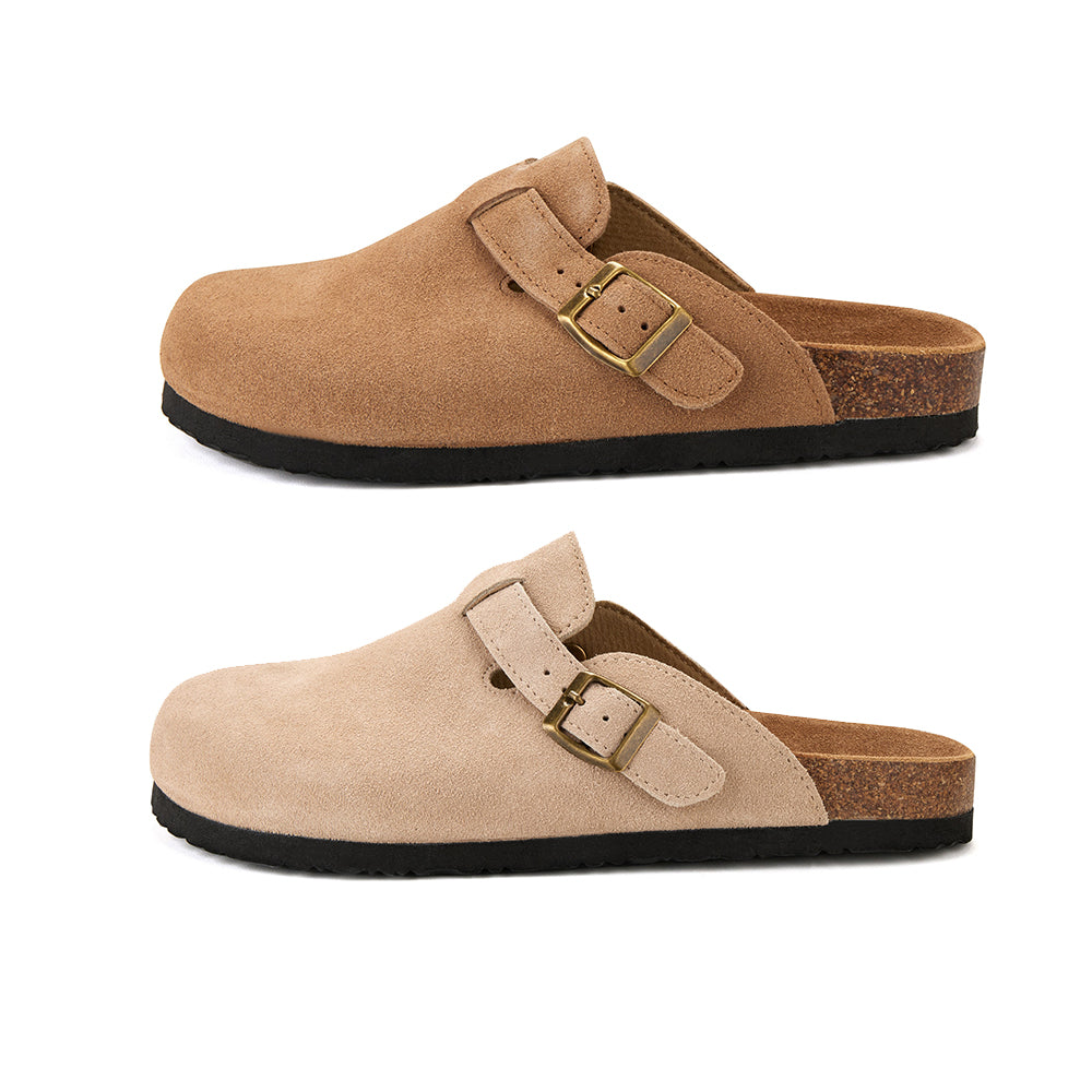 Komfort und Stil in einem – Klassische Korksandalen mit geschlossener Spitze