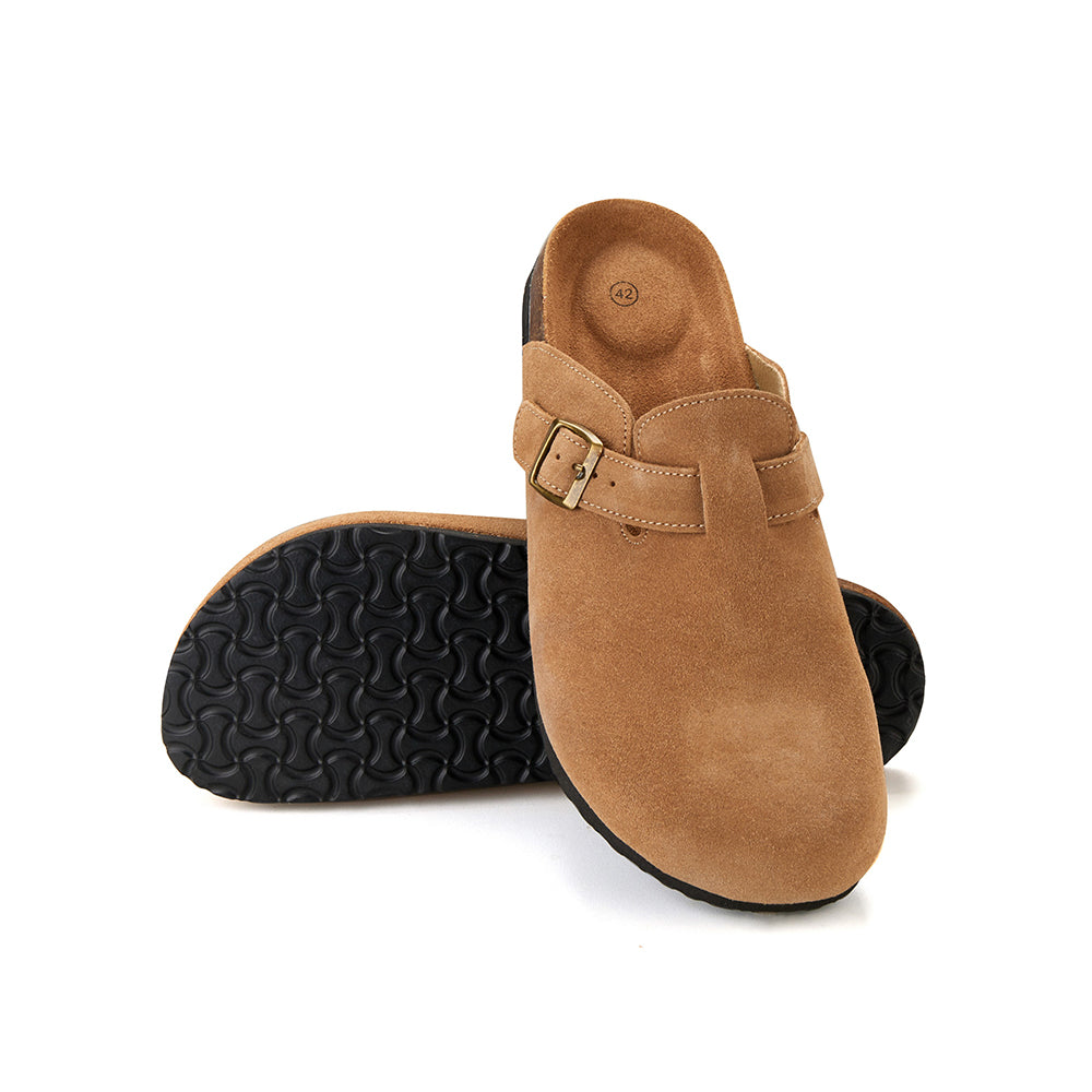 Komfort und Stil in einem – Klassische Korksandalen mit geschlossener Spitze