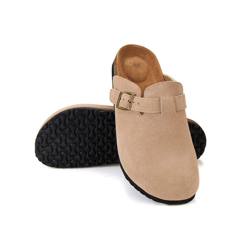 Komfort und Stil in einem – Klassische Korksandalen mit geschlossener Spitze