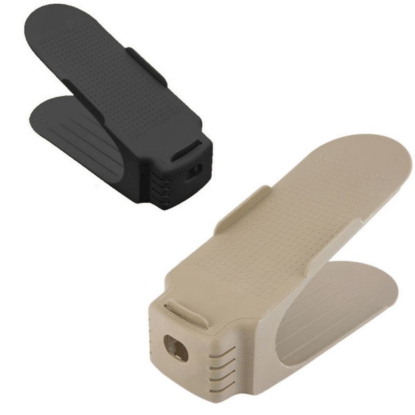 Platzsparender Schuhorganizer (schwarz) - 5 Stücke. Paket