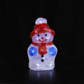 Schneemann Acryl - Höhe 21 cm mit LED-Licht
