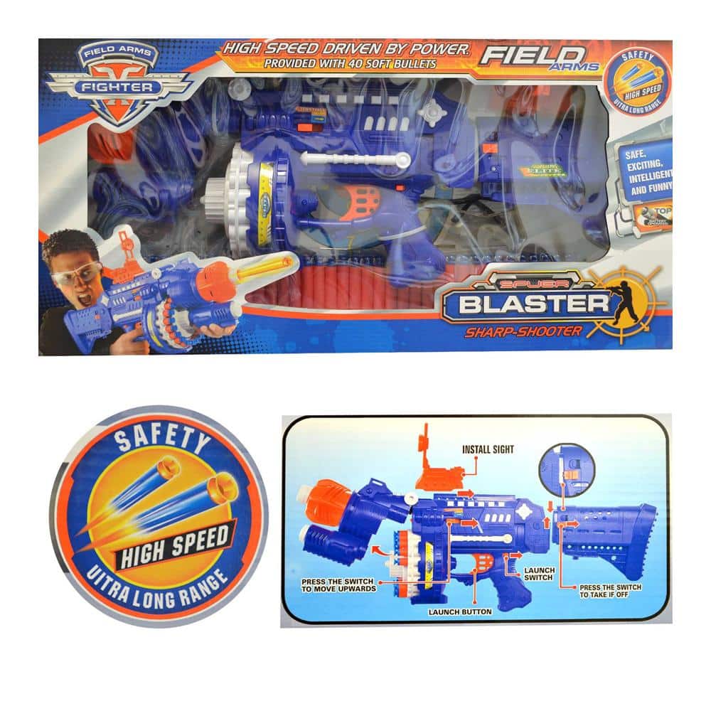 Vollautomatische Soft Bullet Gun inkl. 40 Pfeile/Darts