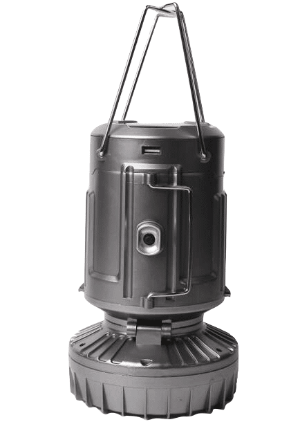 LED-Campinglampe mit Akku - geladen über Solarzellen